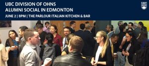 UBC Division of OHNS – Alumni Social