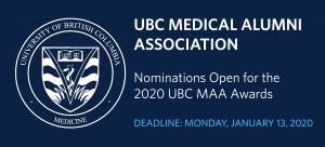 Nominate Today! 2020 UBC Medical Alumni Association Awards