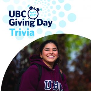 Join the UBC Giving Day 24-hour online giving challenge on April 7th!